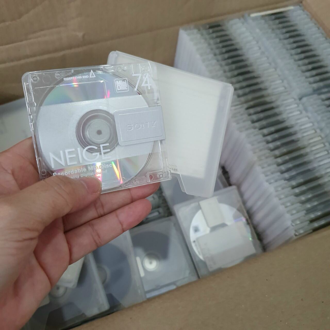 [MDCD] Đĩa trắng MD Mini Disc SONY Nhật màu trắng