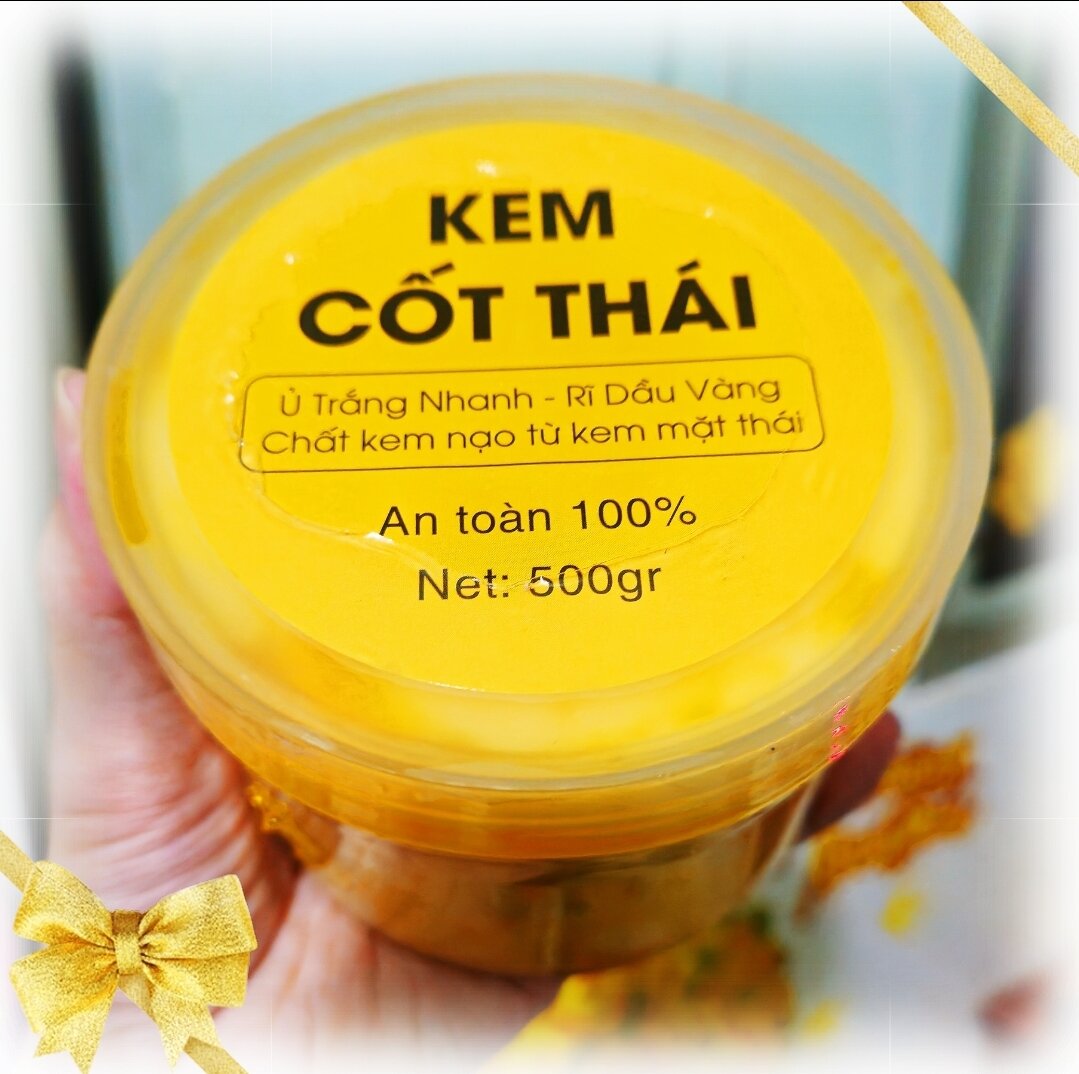 Kem Body Cốt Thái Rỉ Dầu Vàng 500g ( Siêu Trắng Cấp Tốc )