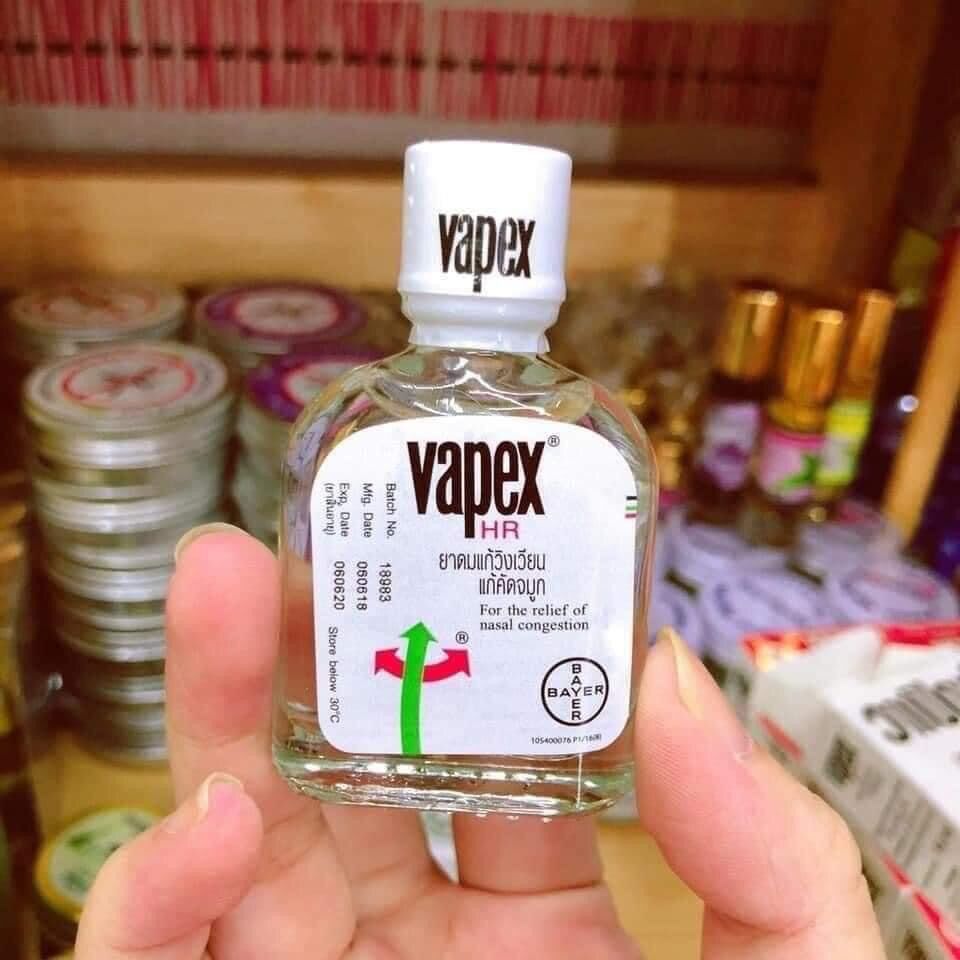 Dầu thông mũi,giảm nghẹt mũi Vapex Thái lan Chai 5ml