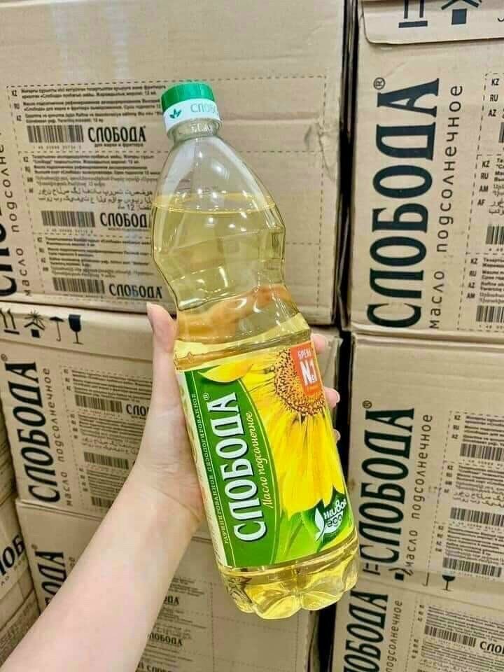 Dầu ăn ogranic Sloboda đâu ăn hoa cải của nga 1 lít