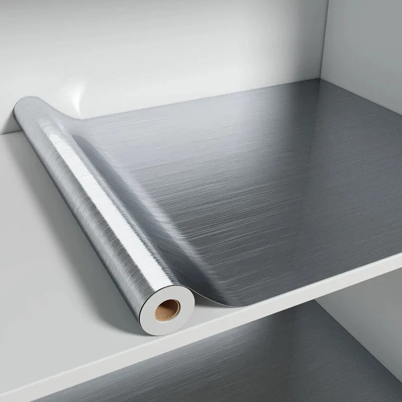 40Cm Chống Cháy Chống Nước Chải Bạc Tự Dán Giấy Dán Tường Nhà Bếp Hiện Đại Mặt Bàn & Tủ Lạnh Decal C