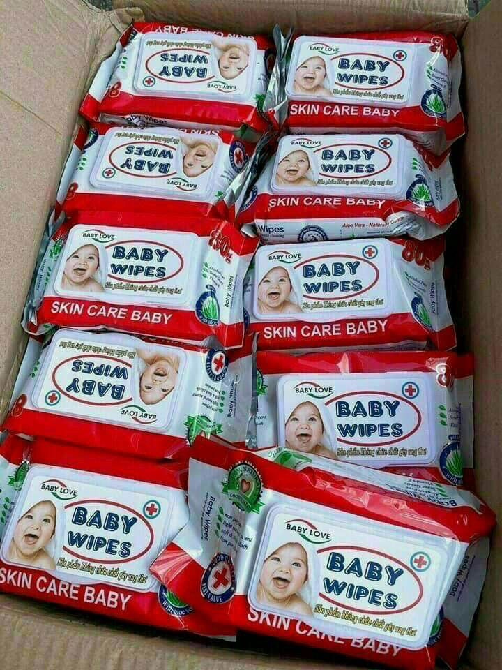 KHĂN GIẤY ƯỚT BABY WIPES - 80GR
