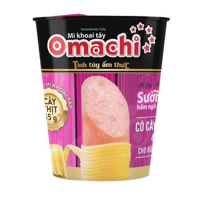 5 Ly Mì Omachi Sườn Hầm Ngũ Quả Có Cây Thịt Thật