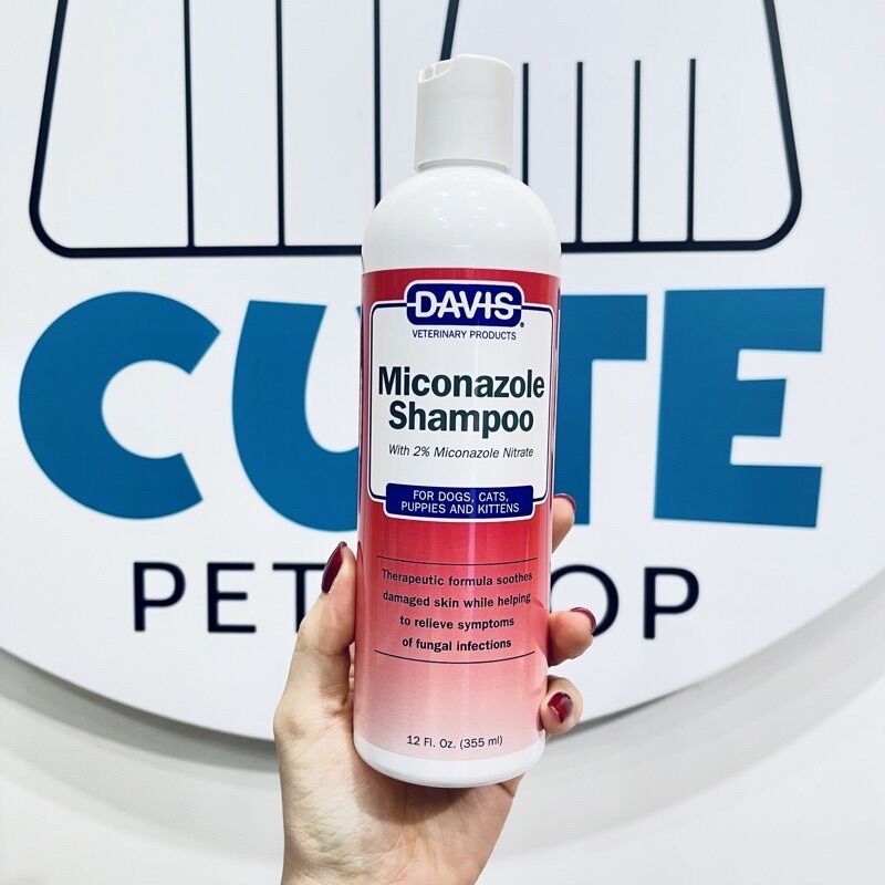 Sữa tắm tr.ị nấm mèo davis miconazole shampoo