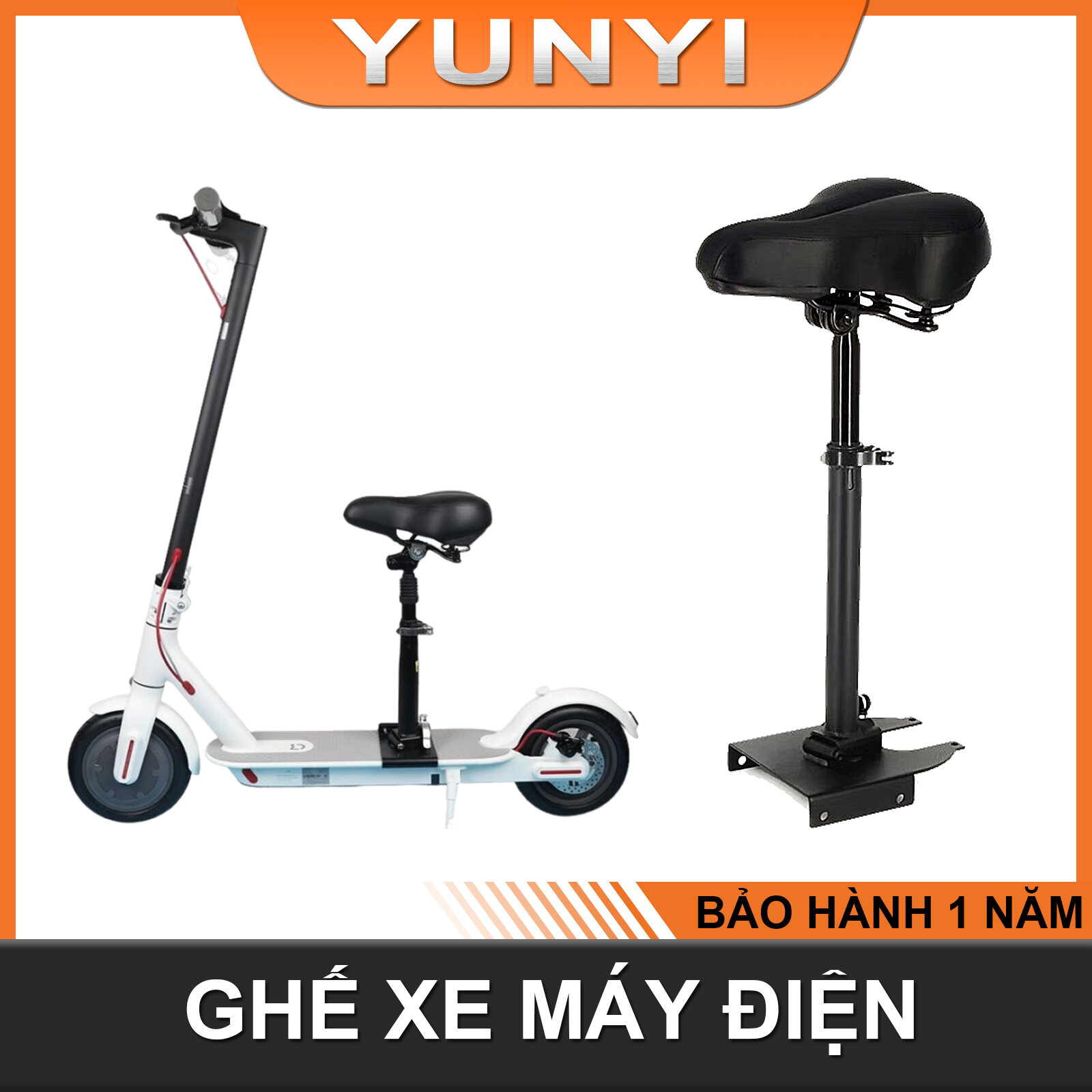 Yên xe đạp xe điện không đục lỗ với khung gắn yên xe đạp thể thao thích hợp cho cùng loại xe điện của Xiaomi