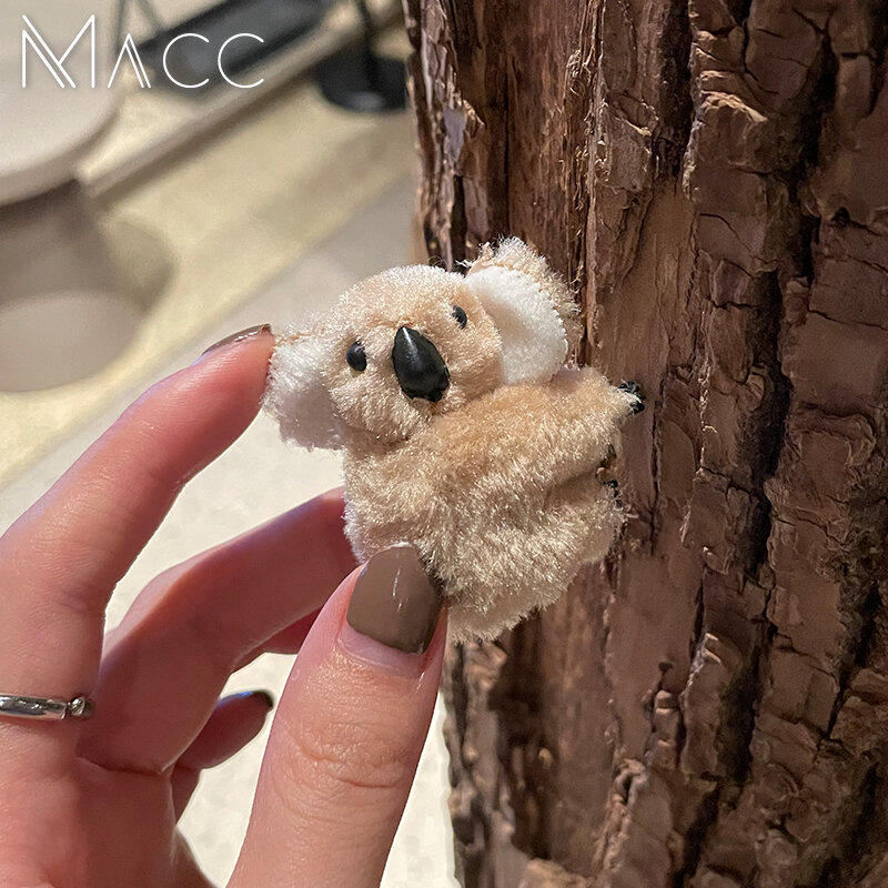 Kẹp tóc koala kẹp tóc kiểu nhật đáng yêu cao cấp bên cạnh kẹp tóc thu đông kẹp cá mập lông