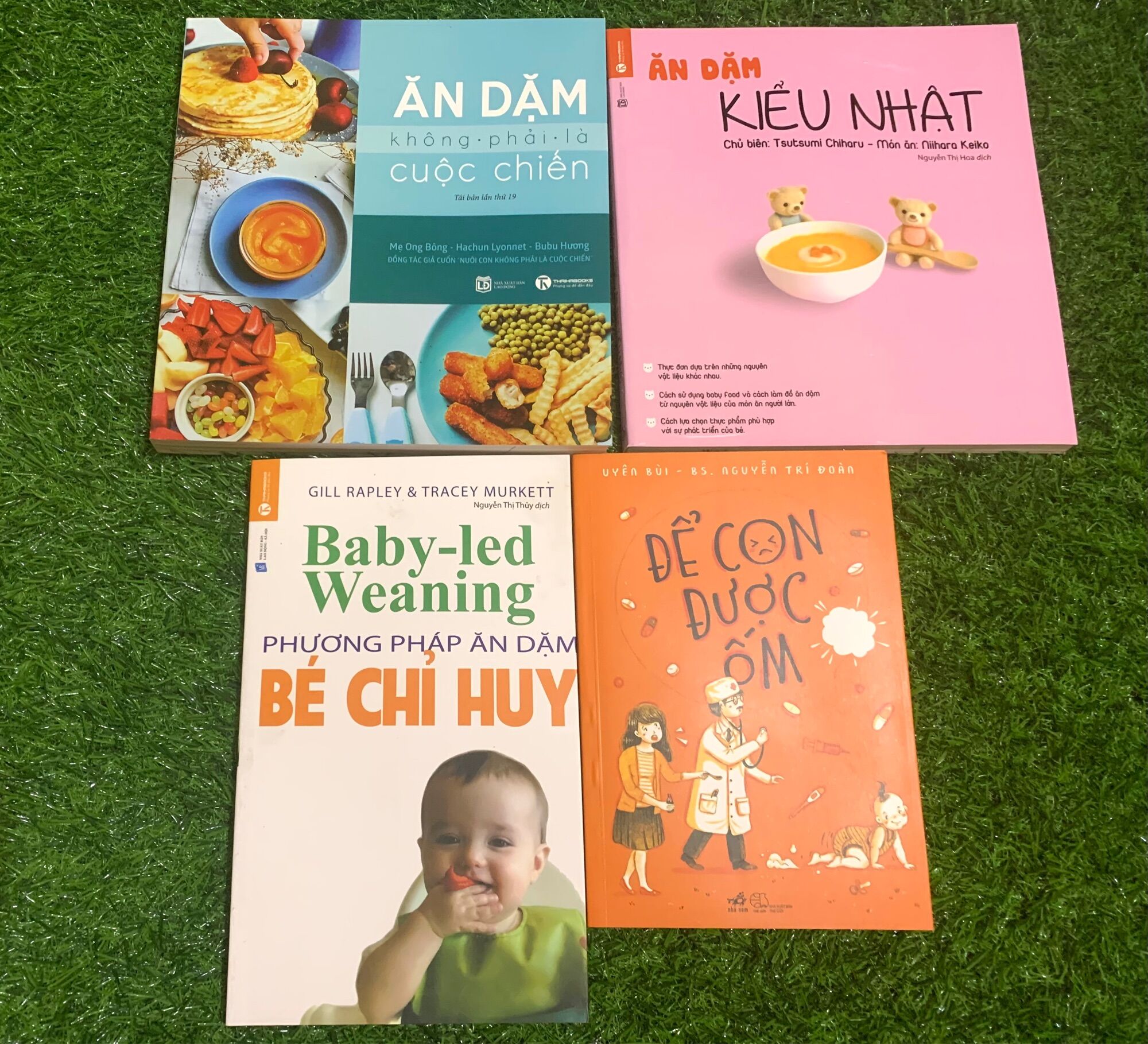 Combo 4 cuốn ăn dặm cho bé( ăn dặm không phải là cuộc chiến, ăn dặm kiểu nhật, ăn dặm bé chỉ huy, để con được ốm)