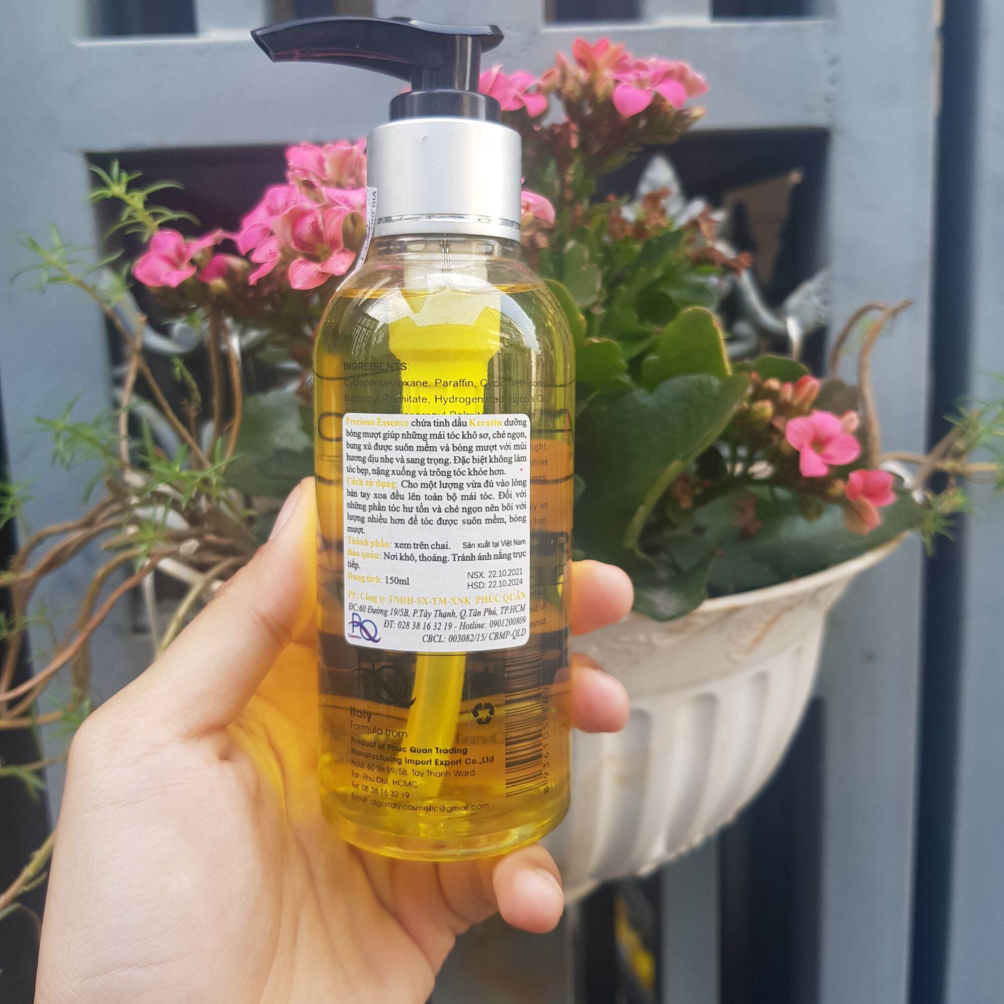 TINH DẦU DƯỠNG TÓC PRECIOUS ESSENCE ALGO VÀNG 150ml