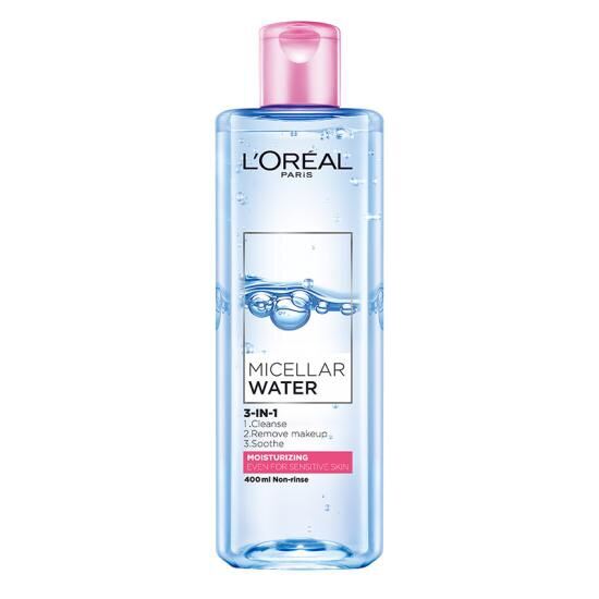 (Dưỡng Ẩm) Nước Tẩy Trang Dưỡng Ẩm Loreal Paris 3 - In - 1 Micellar Water 400Ml