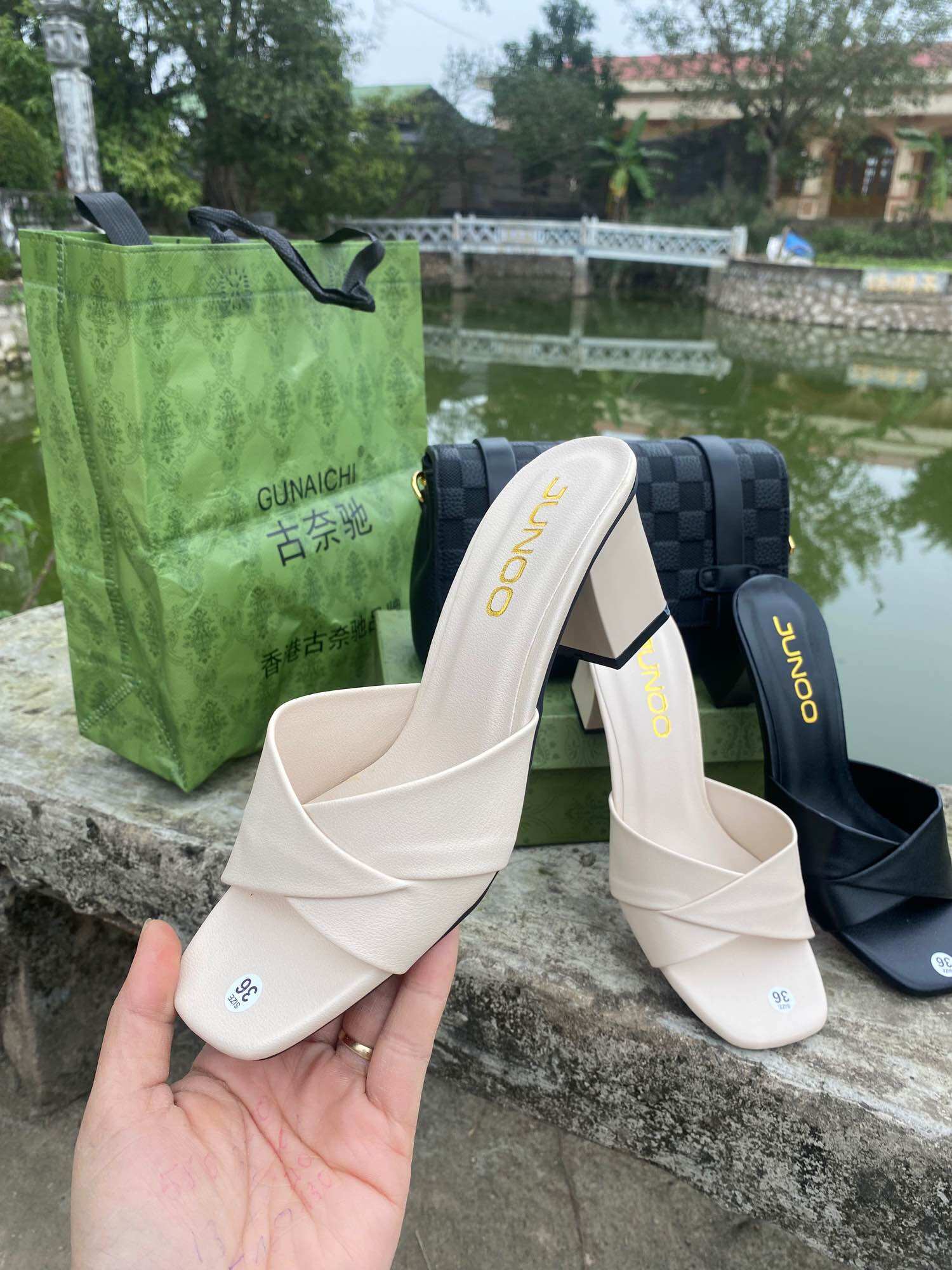 5P High Heel Sandals in Matte Leather