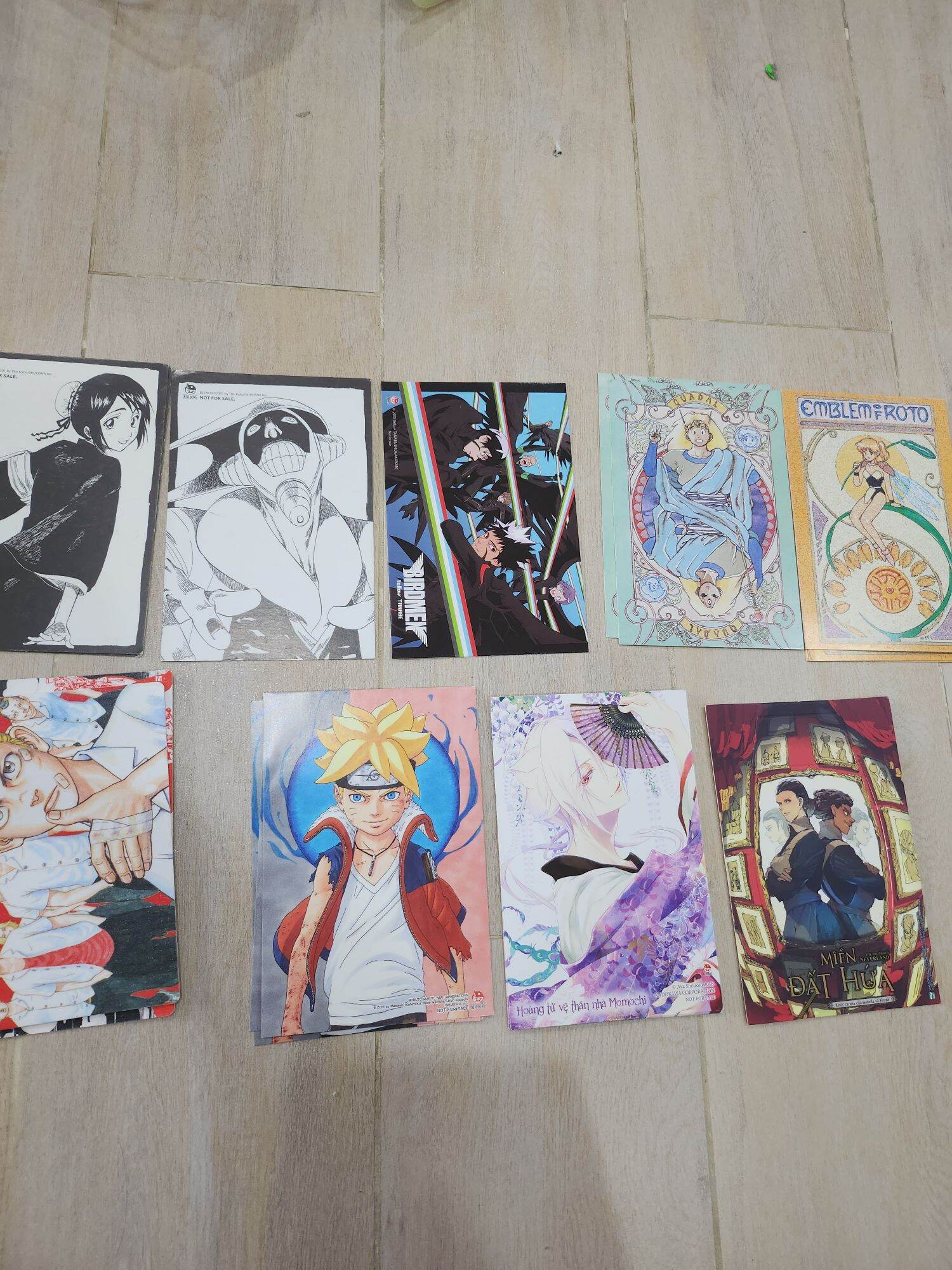 Poscard manga nhiều loại