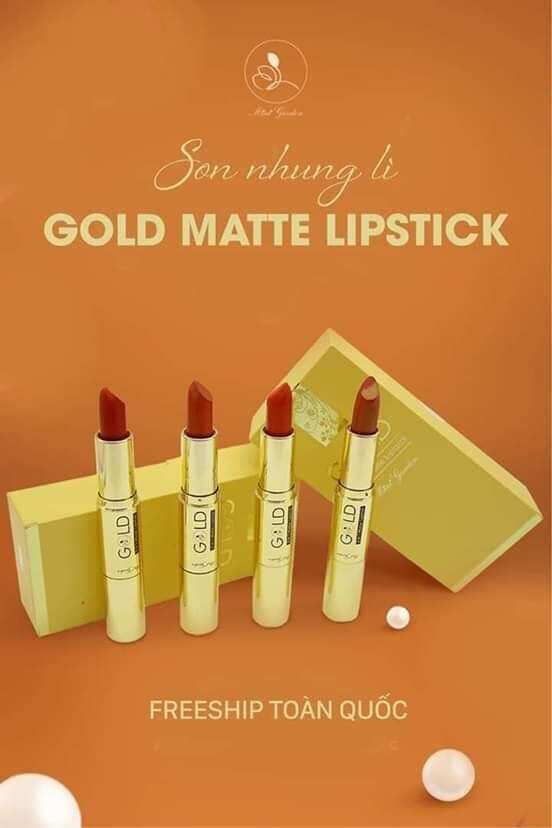 Hàng chính hãng son gold 2in1 minigarden _ son số 2 đỏ dâu