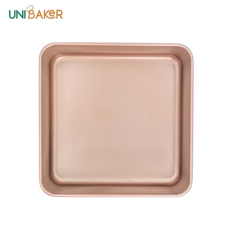 Khay nướng vuông thành thấp cao cấp UNIBAKER [HÀNG SIÊU PHẨM]