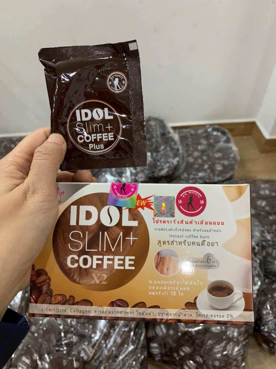 Cà phê giảm cân idol slim coffee x2 mẫu mới Thái Lan