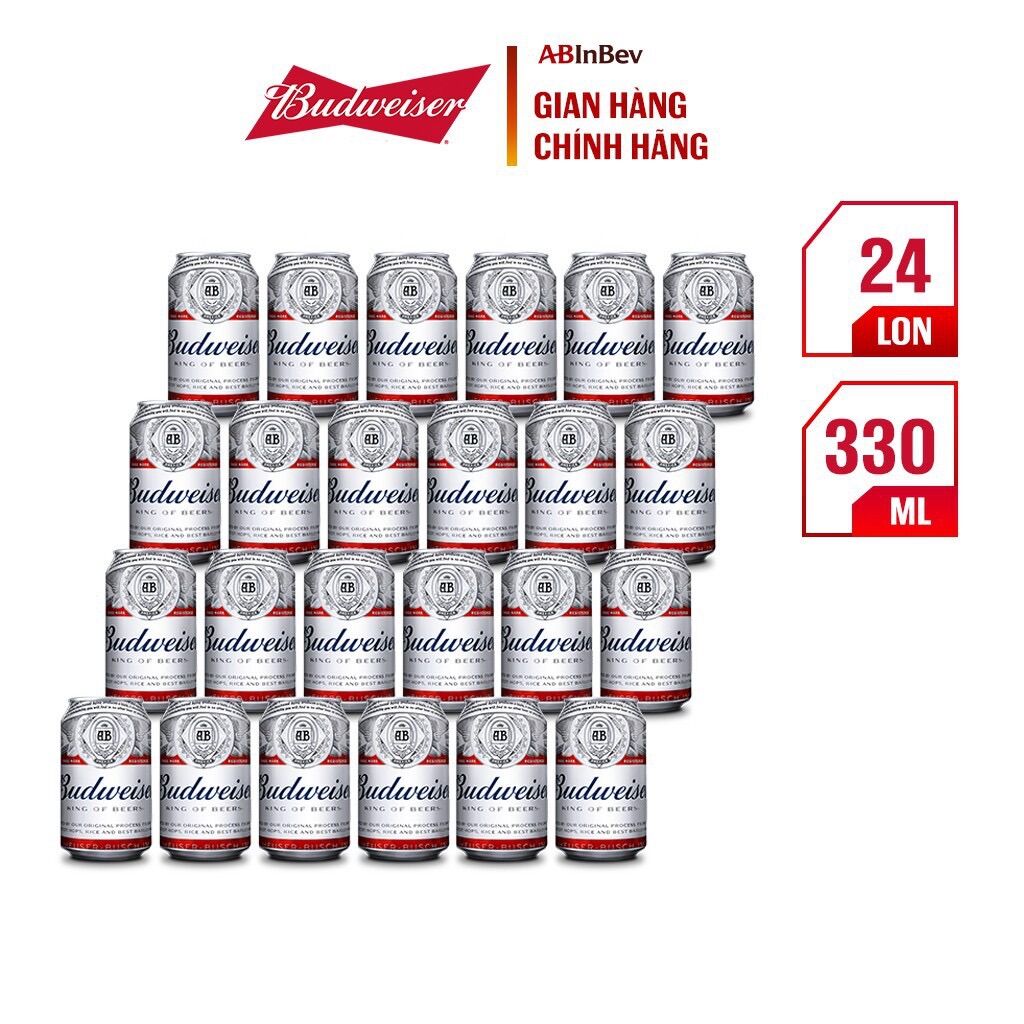 BIA BUDWEISER THÙNG 24 LON 330ml