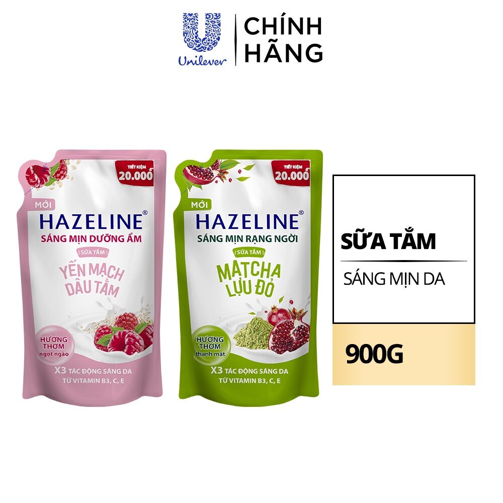 Sữa tắm hazeline túi 900g