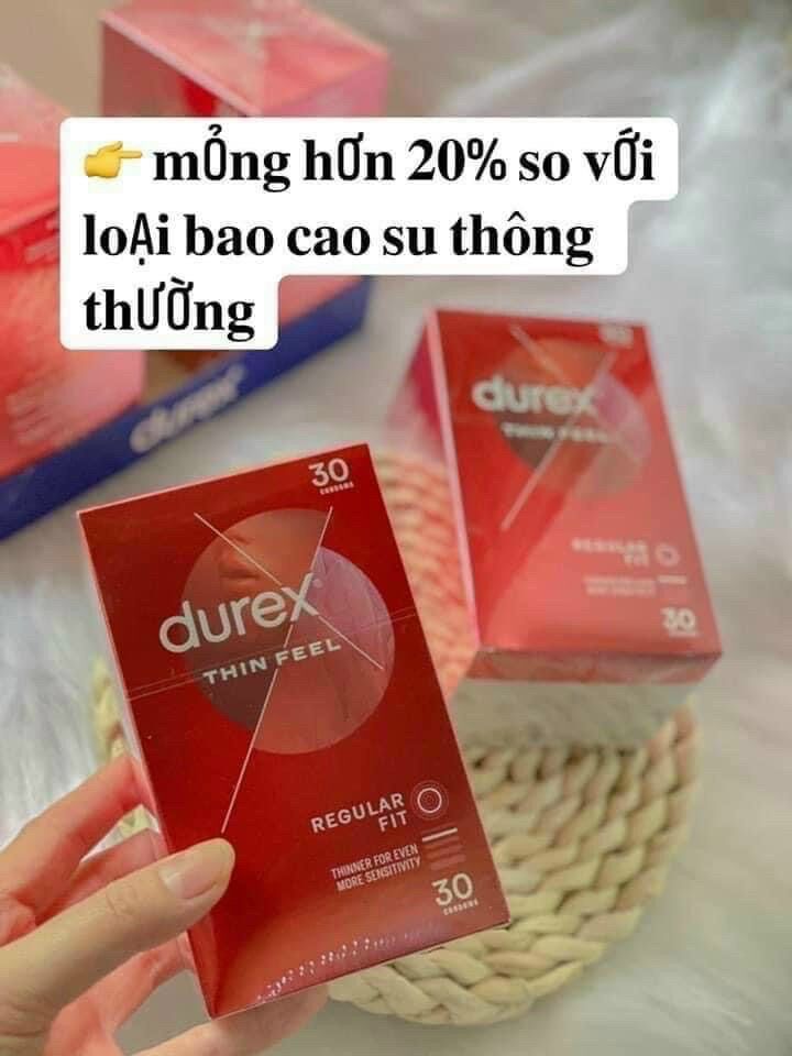 Hộp 10 cái . Bao cao su durex