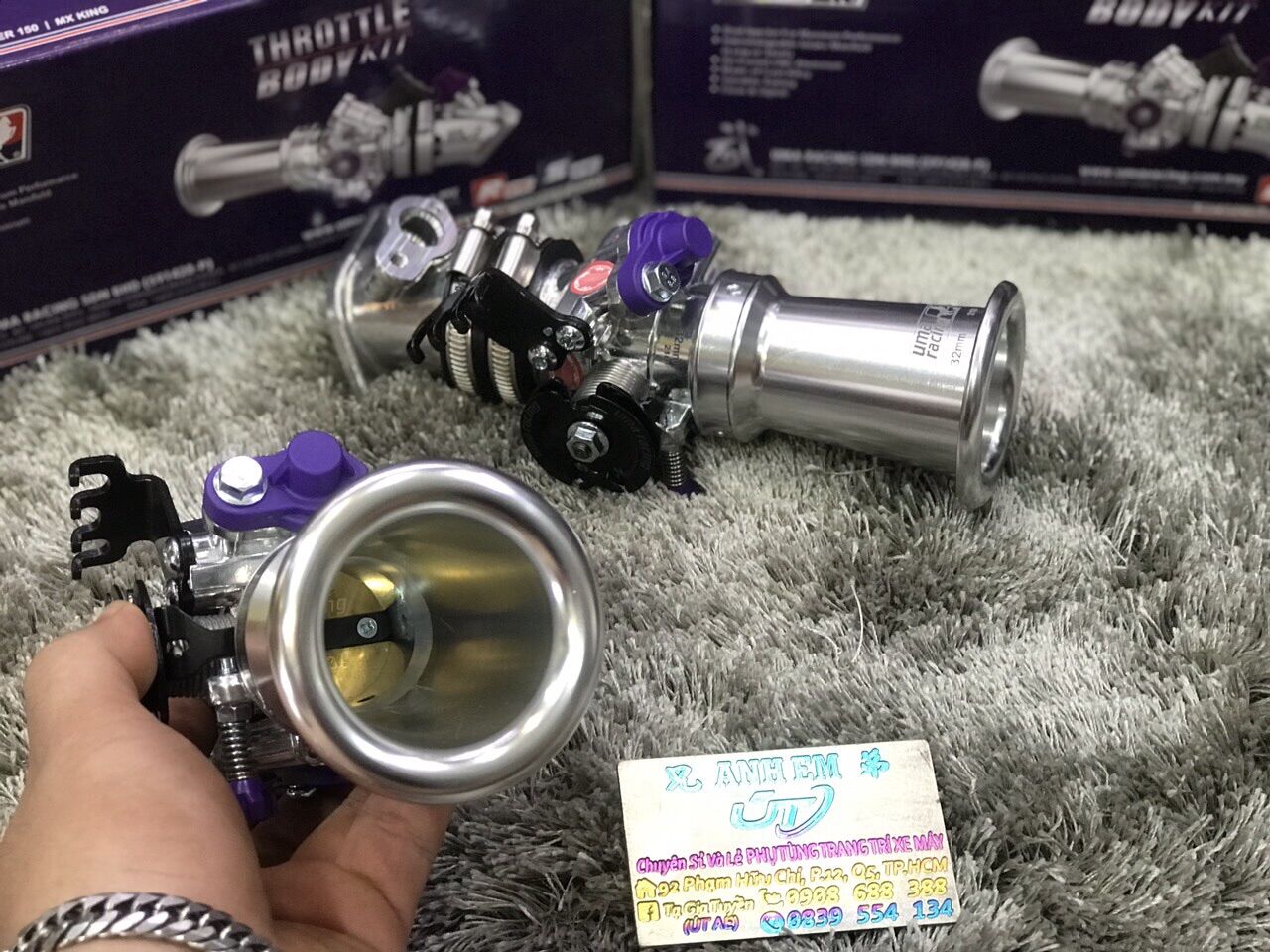 Họng Xăng Ex150 Uma ( Chính Hãng ) Size 32MM / 34MM