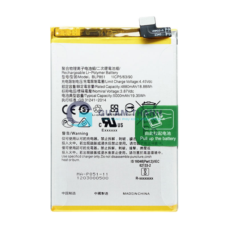 Pin thay thế cho oppo a74 4g 5000mah zin