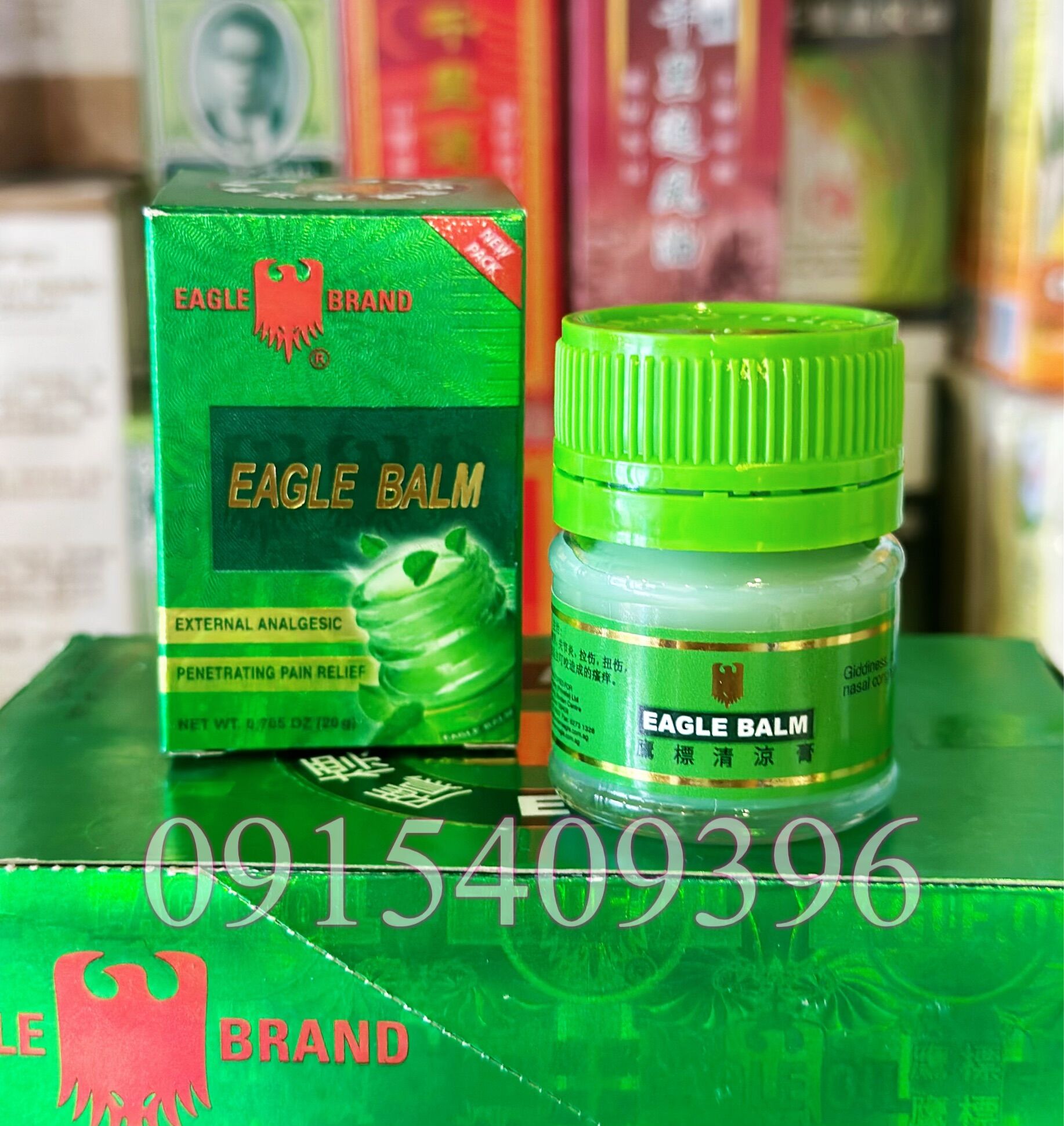 Lốc 12 hộp dầu cù là eagle balm 20g nội địa singapore