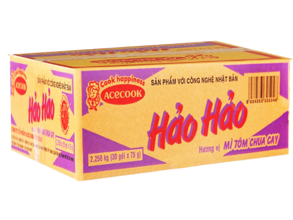 Thùng 30 gói mì Hảo Hảo tôm chua cay 75g