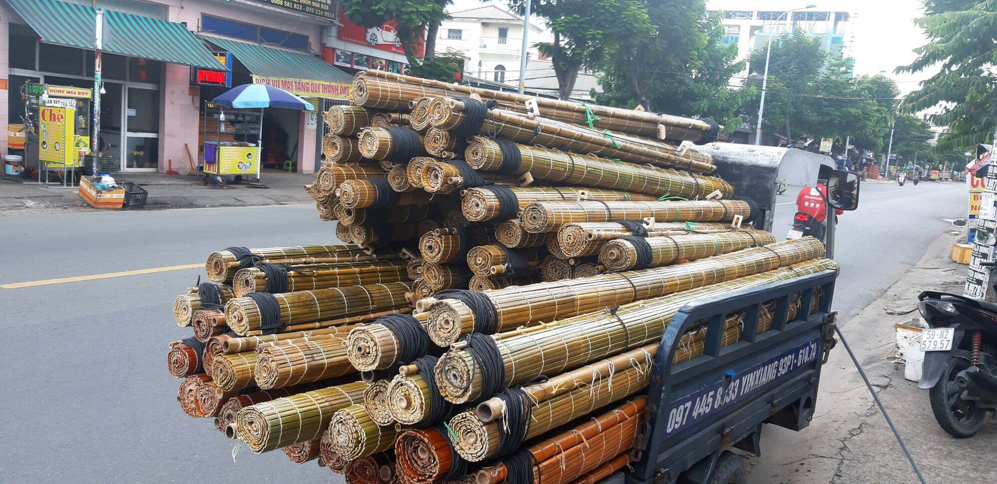 Mành che nắng ,mành trang trí tết ,mành trúc khổ 1m8x2m