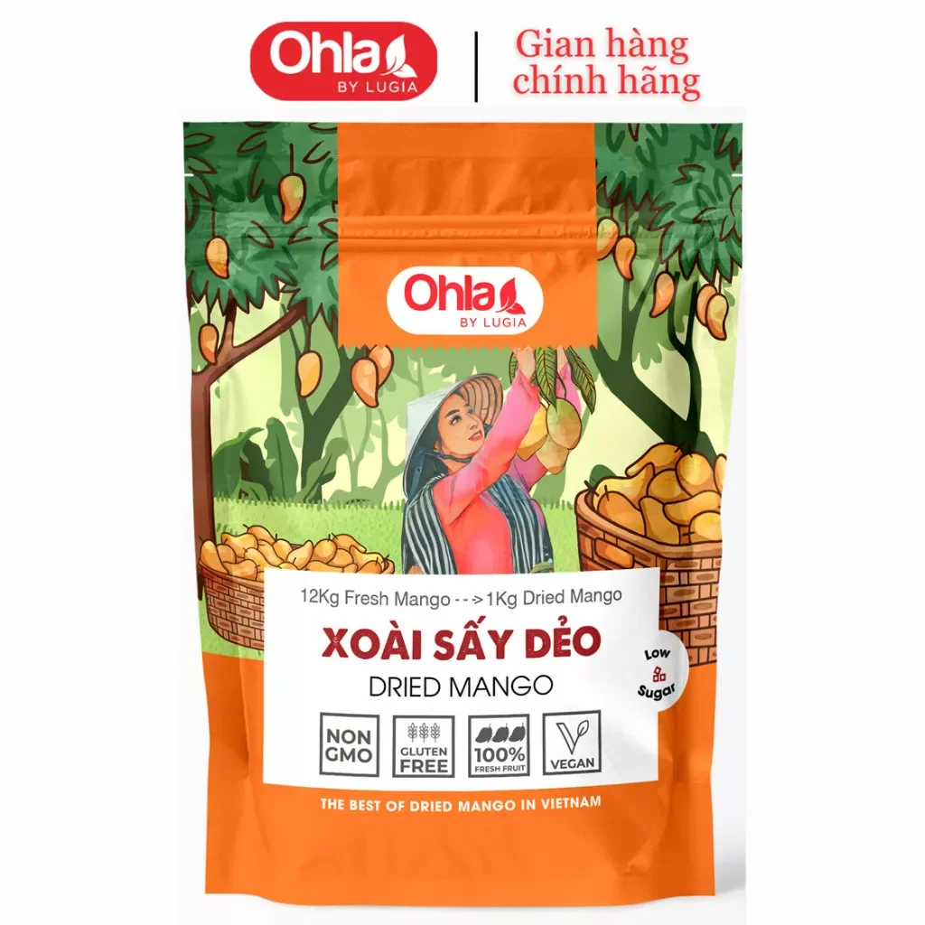 Xoài sấy dẻo 1 kg đạt chuẩn xuất khẩu eu