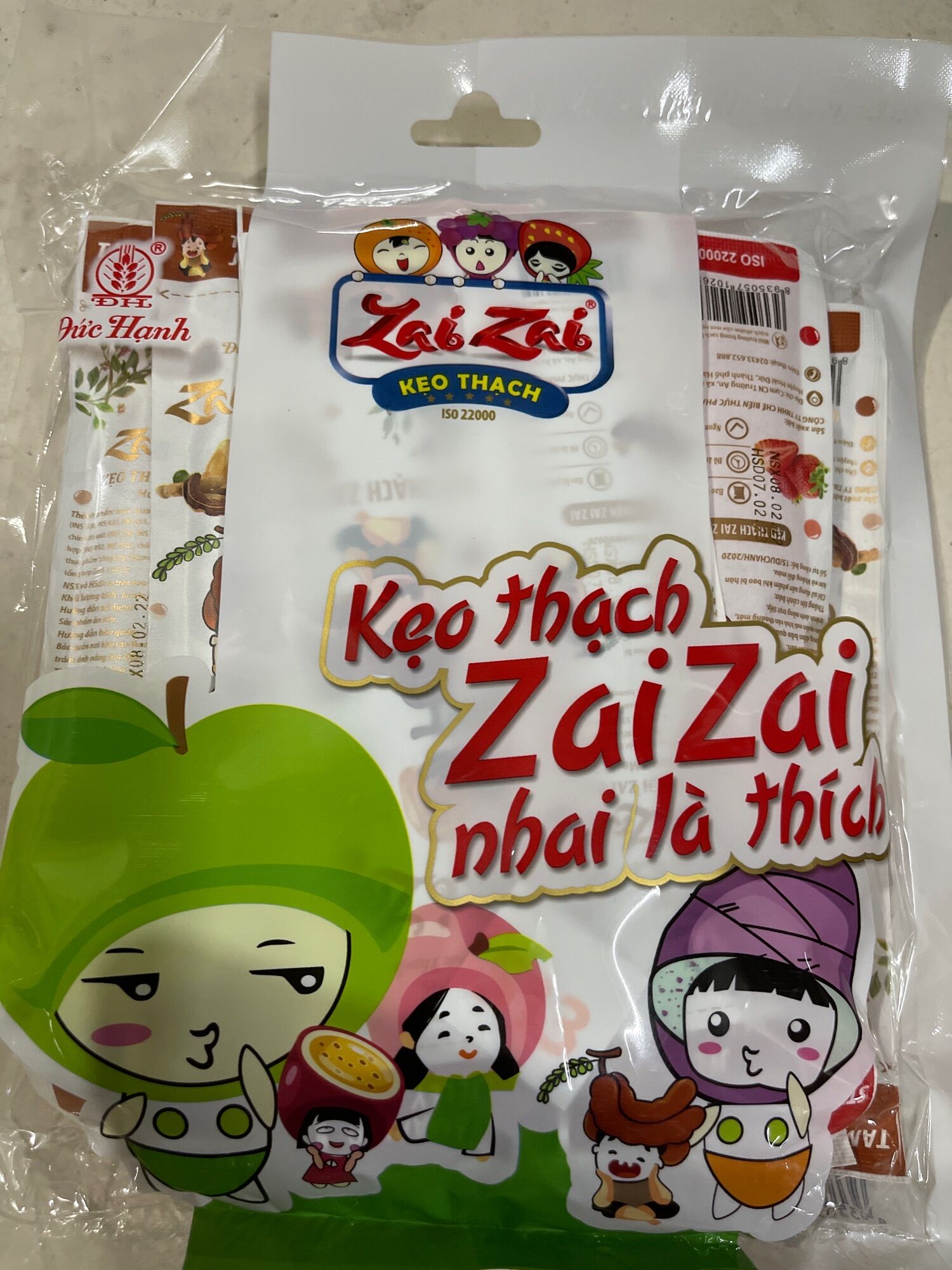 Kẹo Thạch Zai Zai thanh dài túi 700g