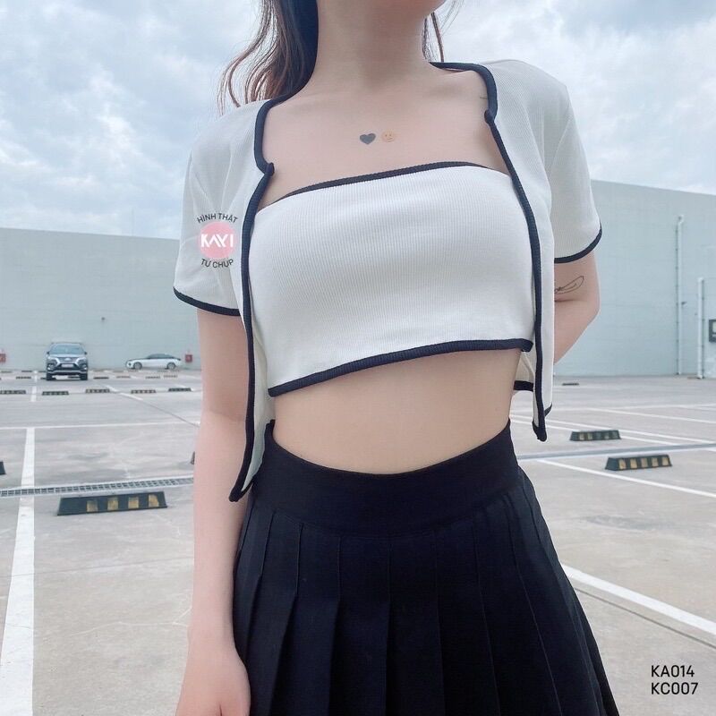 Set áo cặp phối viền màu T10