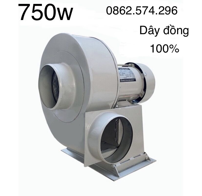 Quạt sên quạt hút ly tâm 750w chuyên hút mùi thông gió dây đồng 100%
