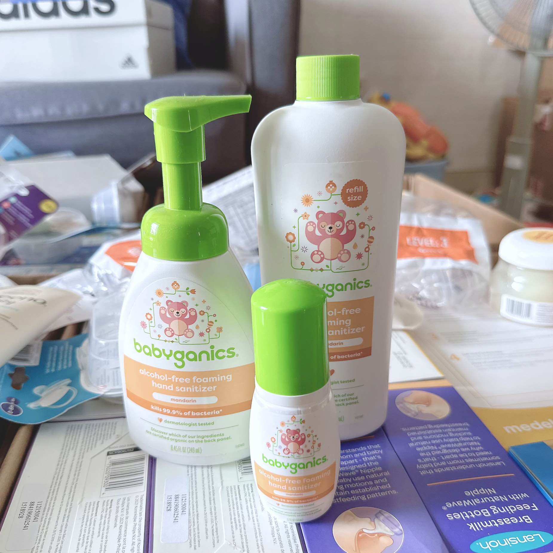 [Hàng Air Mỹ]Rửa tay khô Babyganics cho bé 2026