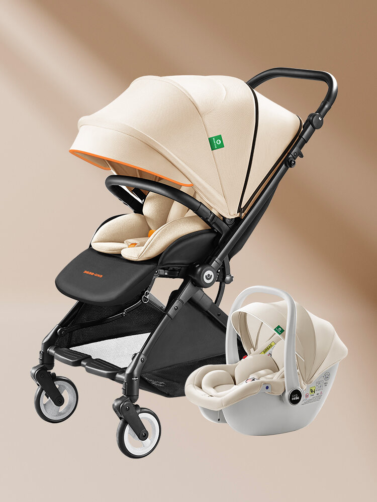 Neck Protection Shock Absorption Bidirectional Baby Stroller - 3