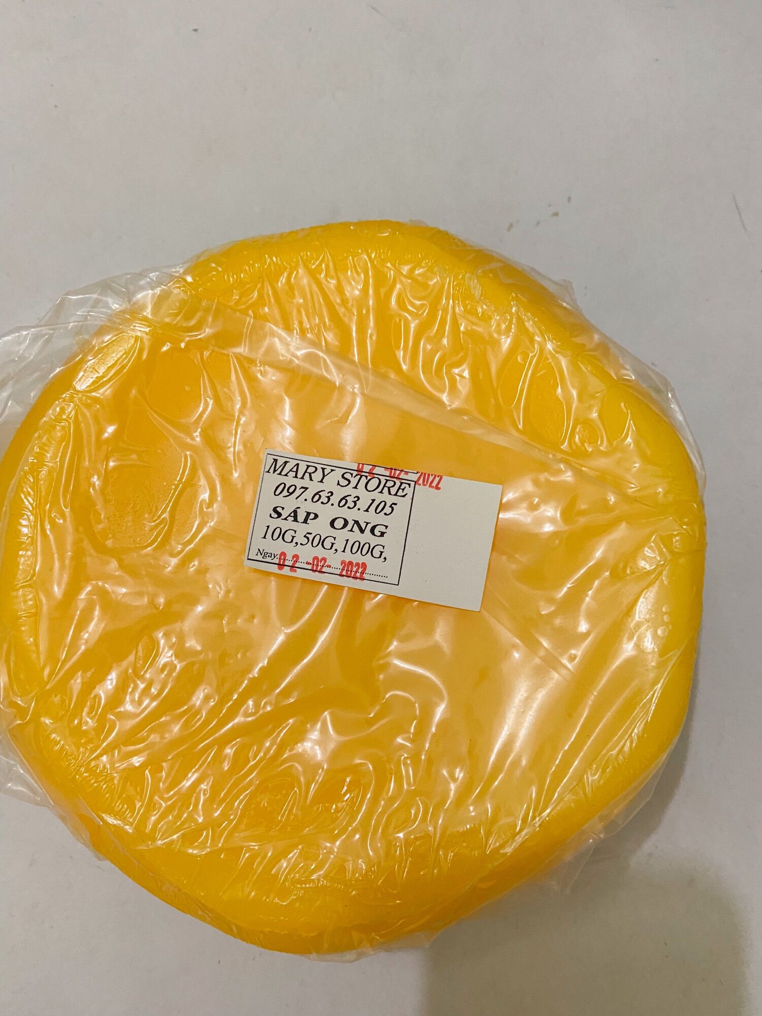 Sáp ong tảng vàng/trắng 1kg - nguyên liệu làm mỹ phẩm handmade