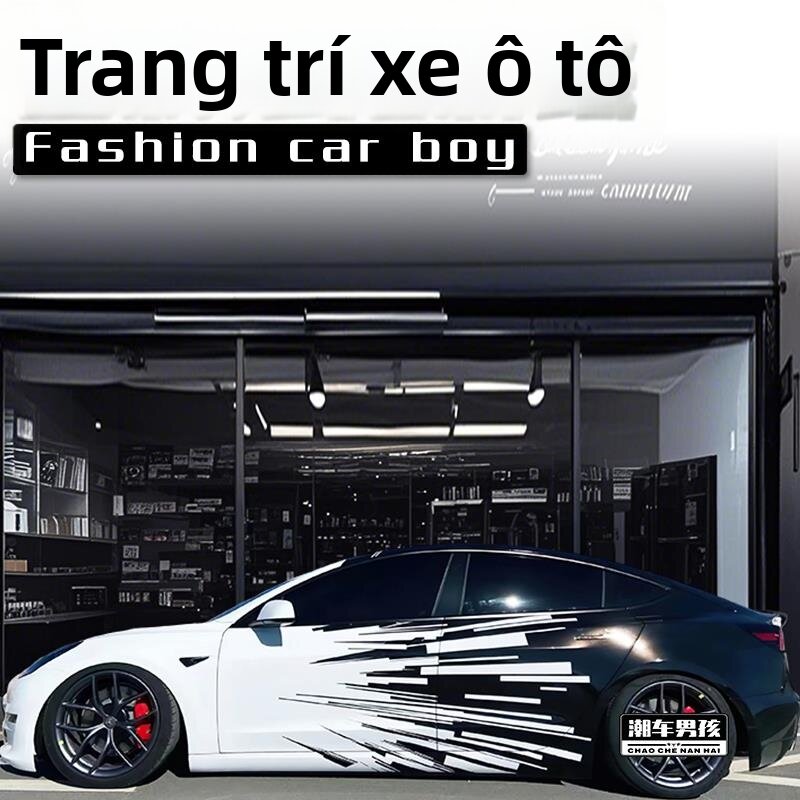 CANJING | Customizable Cool Spike Design Car Wrap Giá 10,068,000 Đồng*Miễn phí vận chuyển