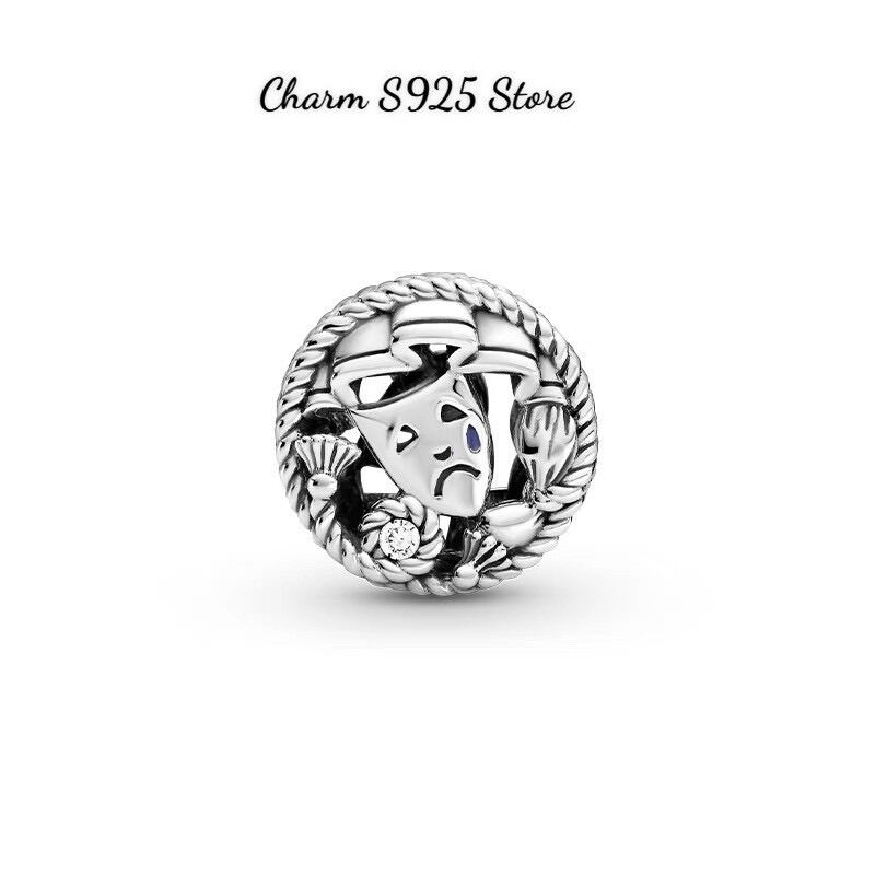 CHARM PANDORA ALE MẶT CƯỜI KHÓC BẠC S925 CAO CẤP
