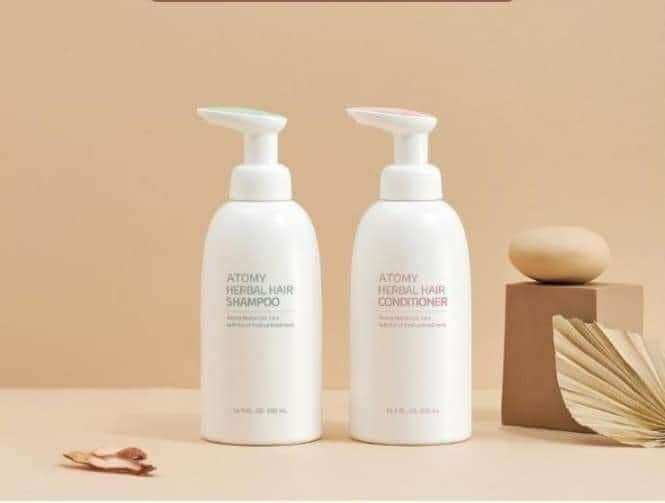 CẶp gội xả thảo dược Atomy shampoo, hair conditioner