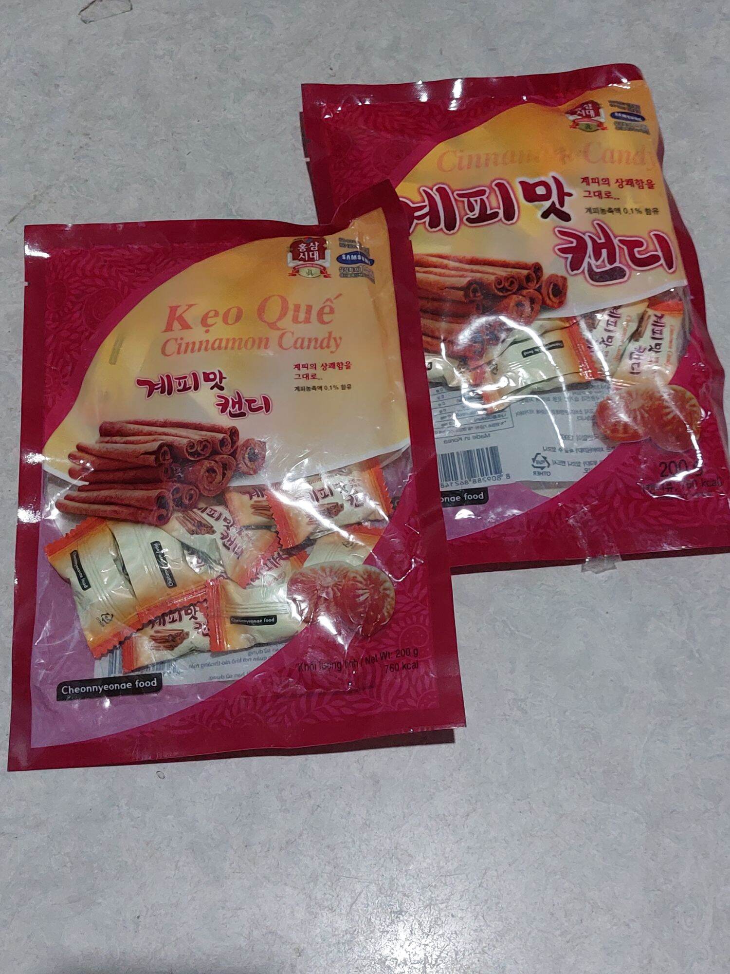 Kẹo Quế Cứng Hàn Quốc (đóng gói tại Hàn/Việt Nam)