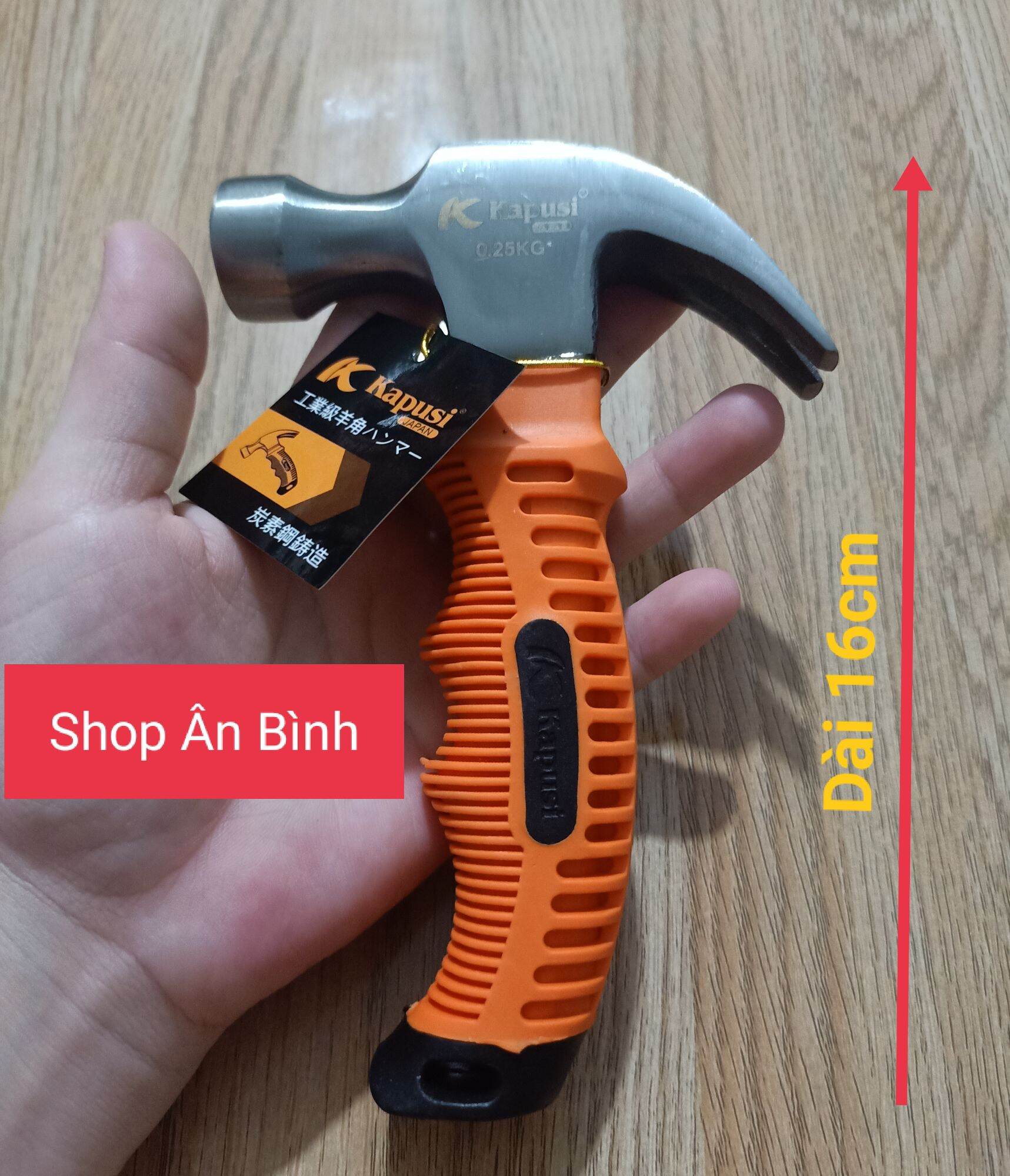 [Giá Hủy Diệt] Búa Lùn Baby Dài 16cm Loại Tốt Chính Hiệu KAPUSI NHẬT Siêu Gọn Đẹp