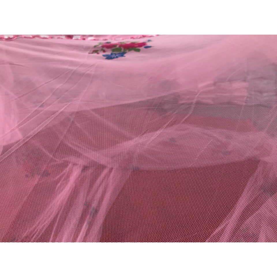 mùng vol xịn in bông cao cấp (1m6 x 2m)
