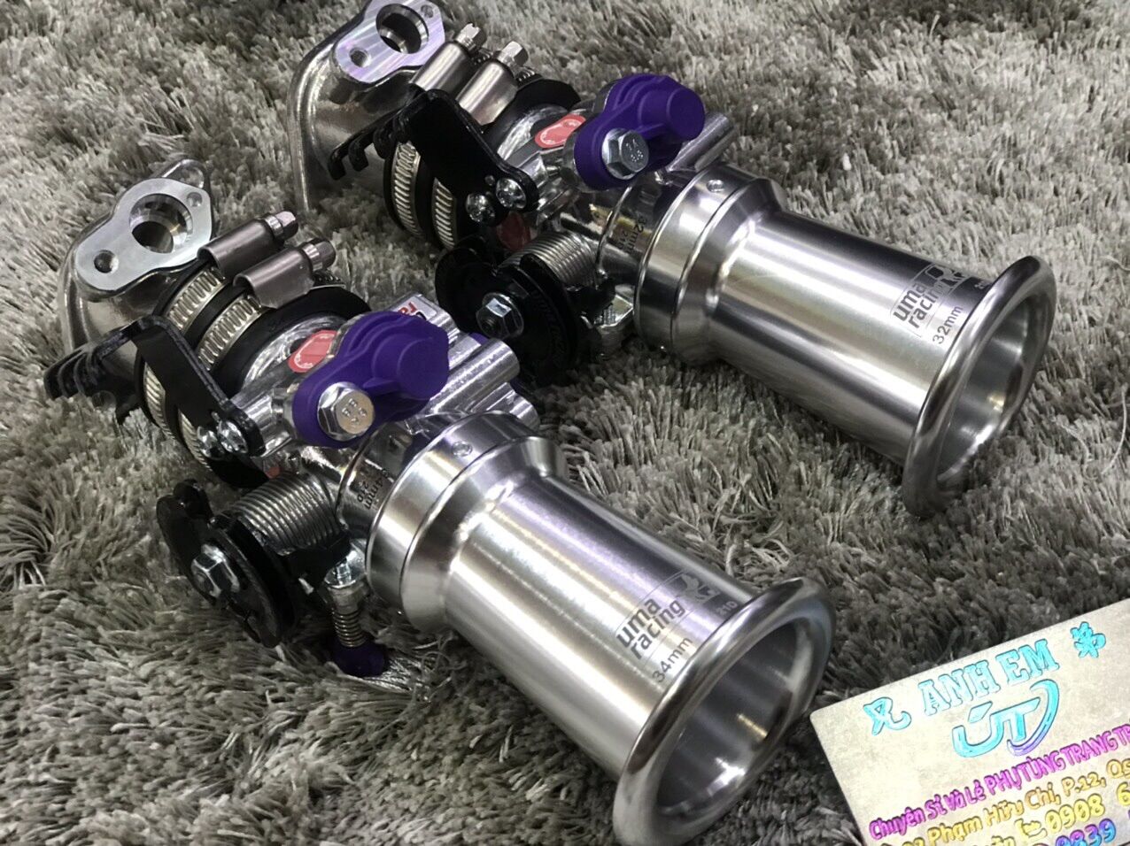 Họng Xăng Ex150 Uma ( Chính Hãng ) Size 32MM / 34MM