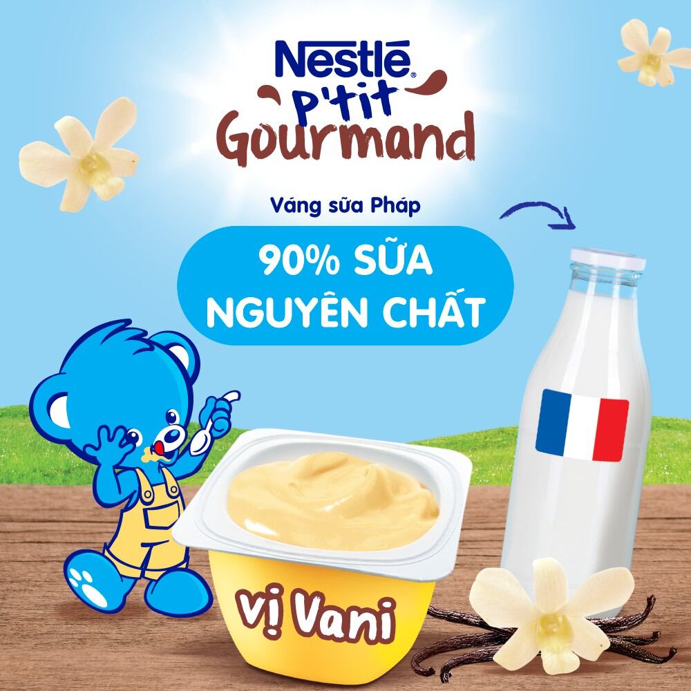 combo 5 lốc váng sữa nestle cho bé (6×60g)