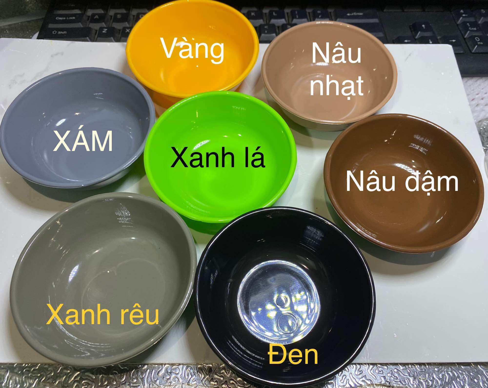 🏵️ Combo 5 Chén Đựng Nước Chấm, Nhựa PP (Rộng 9cm)