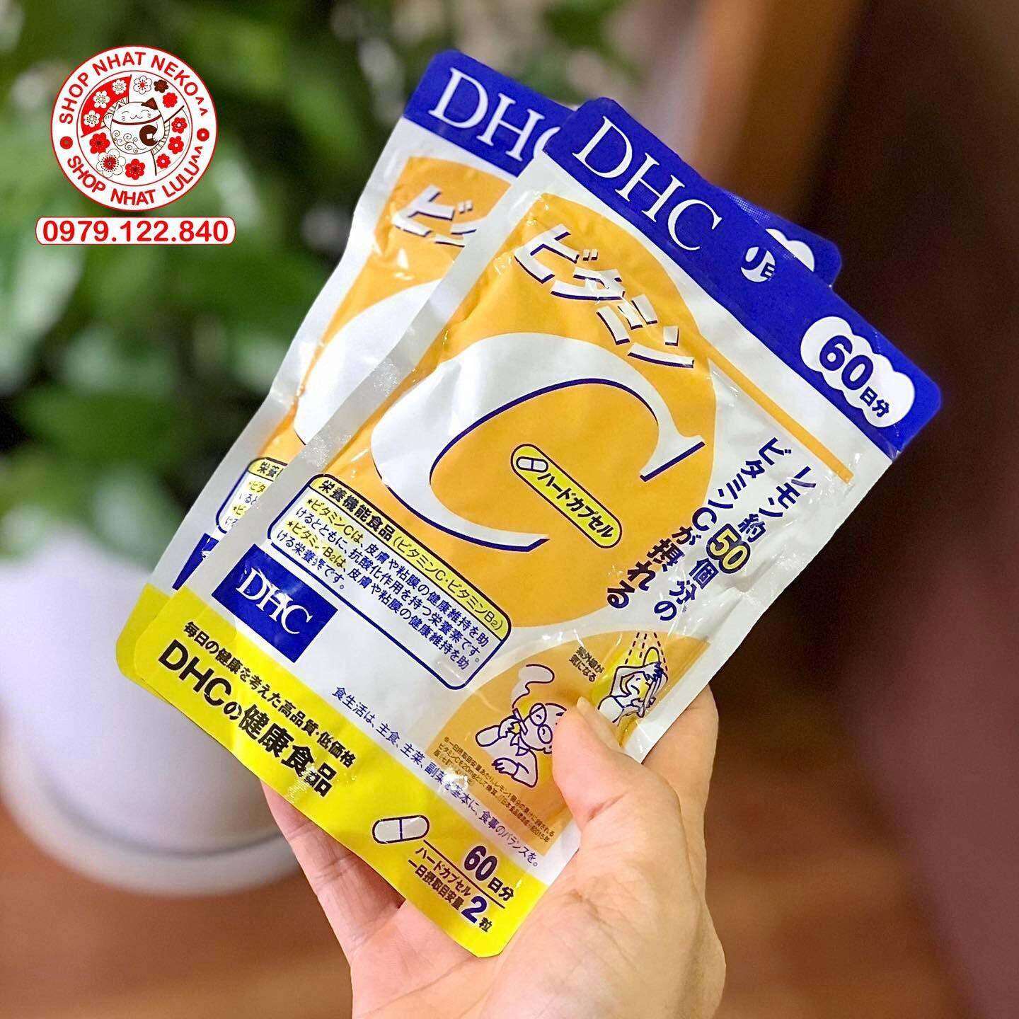 Viên uống bổ sung Vitamin C DHC Nhật Bản, 120 viên 60 ngày