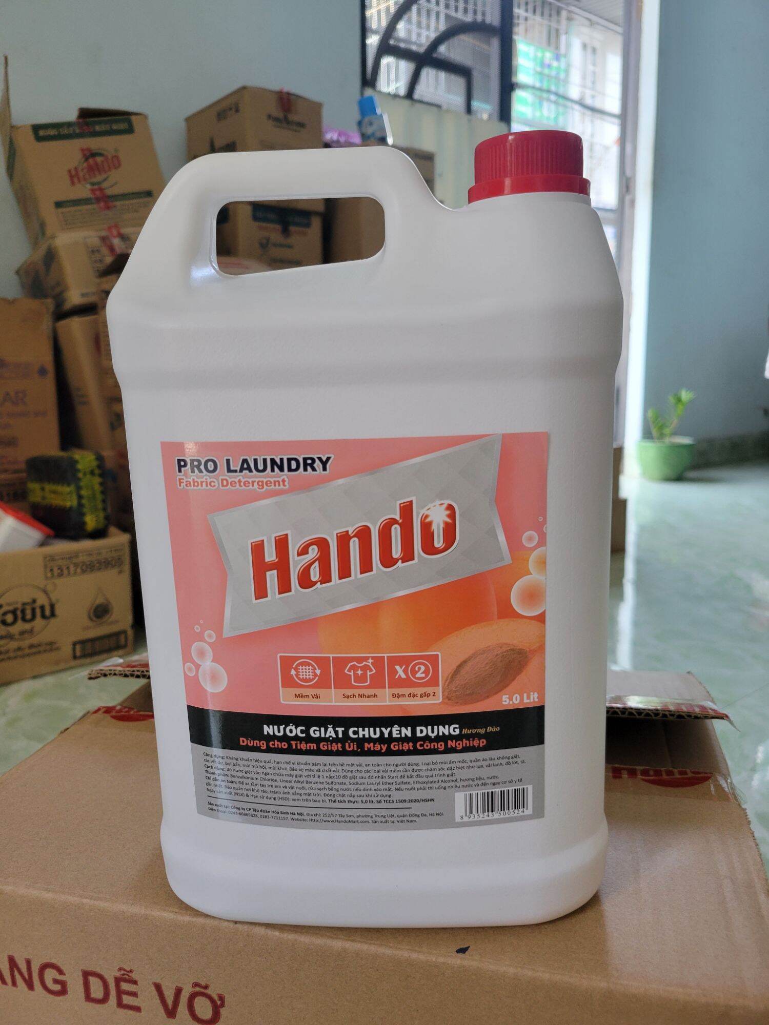 Combo 2 can nước giặt 5L không mùi Hando