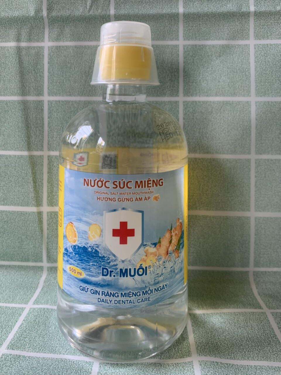 Nước súc miệng DR Muối vị gừng 500ml