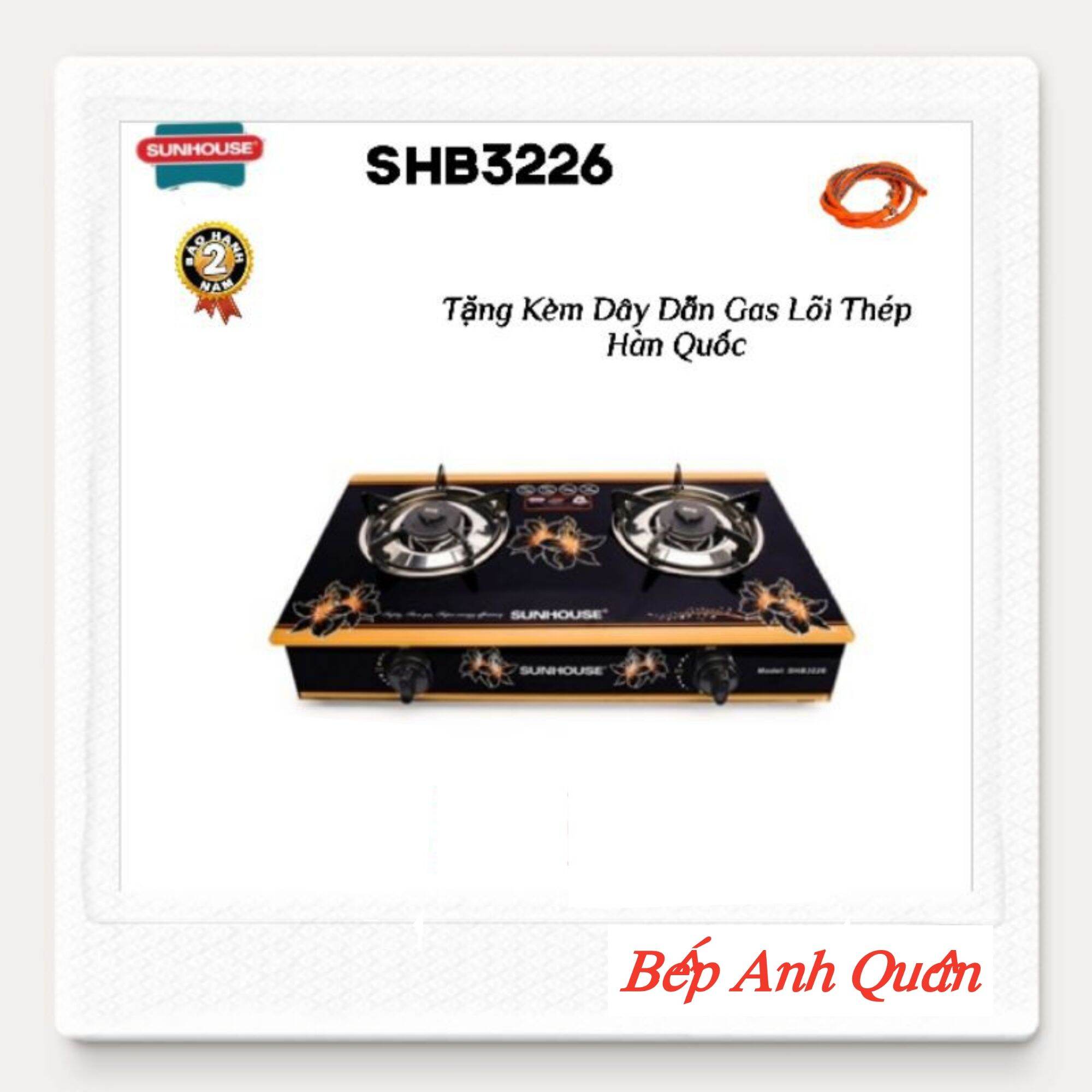 Bếp Gas Dương Kính SUNHOUSE SHB3226