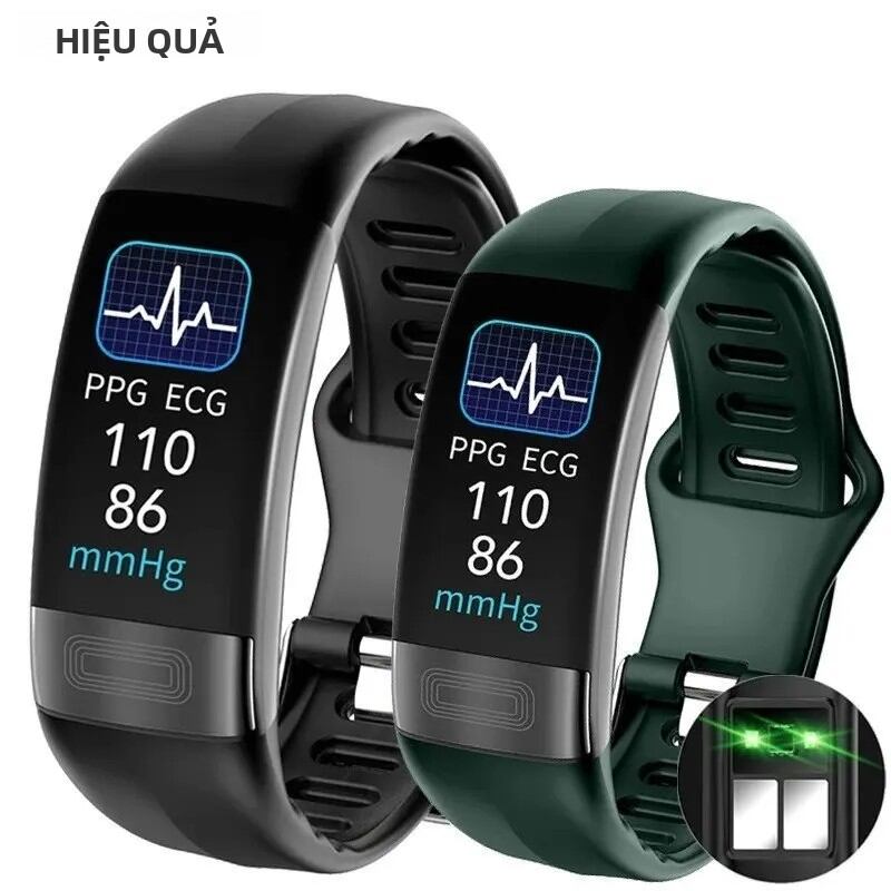 ECG+PPG Vòng Đeo Tay Thông Minh Theo Dõi Sức Khỏe Vòng Đeo Tay Thông Minh Thể Thao Chống Nước Dành Cho Nam Giới Phụ Nữ Có Chức Năng Theo Dõi Lượng Calo, Huyết Áp Đồng Hồ Thông Minh Sức Khỏe