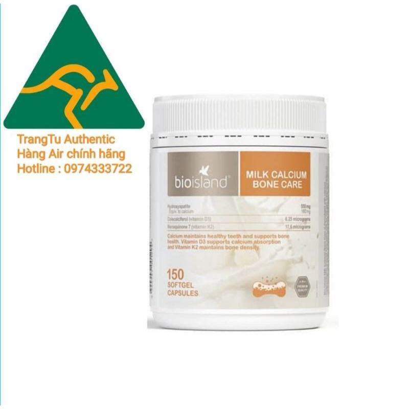 Viên uống Canxi milk Cacium Bioisland bone care 150 viên