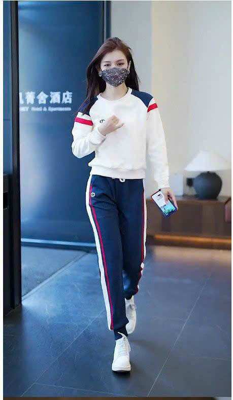 SÉT BỘ NỮ THỂ THAO THU ĐÔNG THUN COTTON CAO CẤP