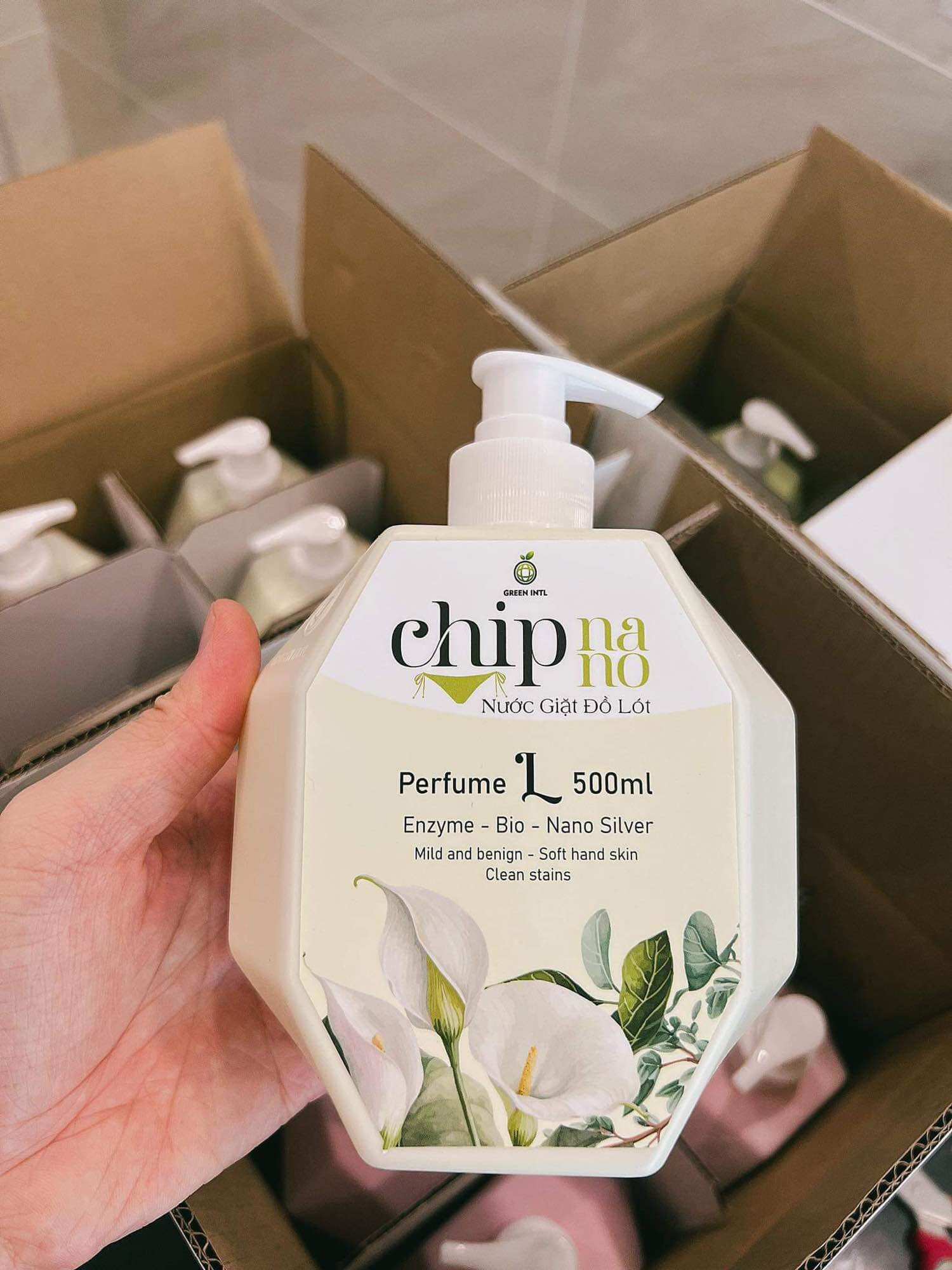 Nước Giặt Đồ Lót CHIP NANO Hương Nước Hoa Pháp 500ML, Làm Sạch Vết Ố, Kháng Nấm Chuyên Sâu Cho Đồ Lót - 4